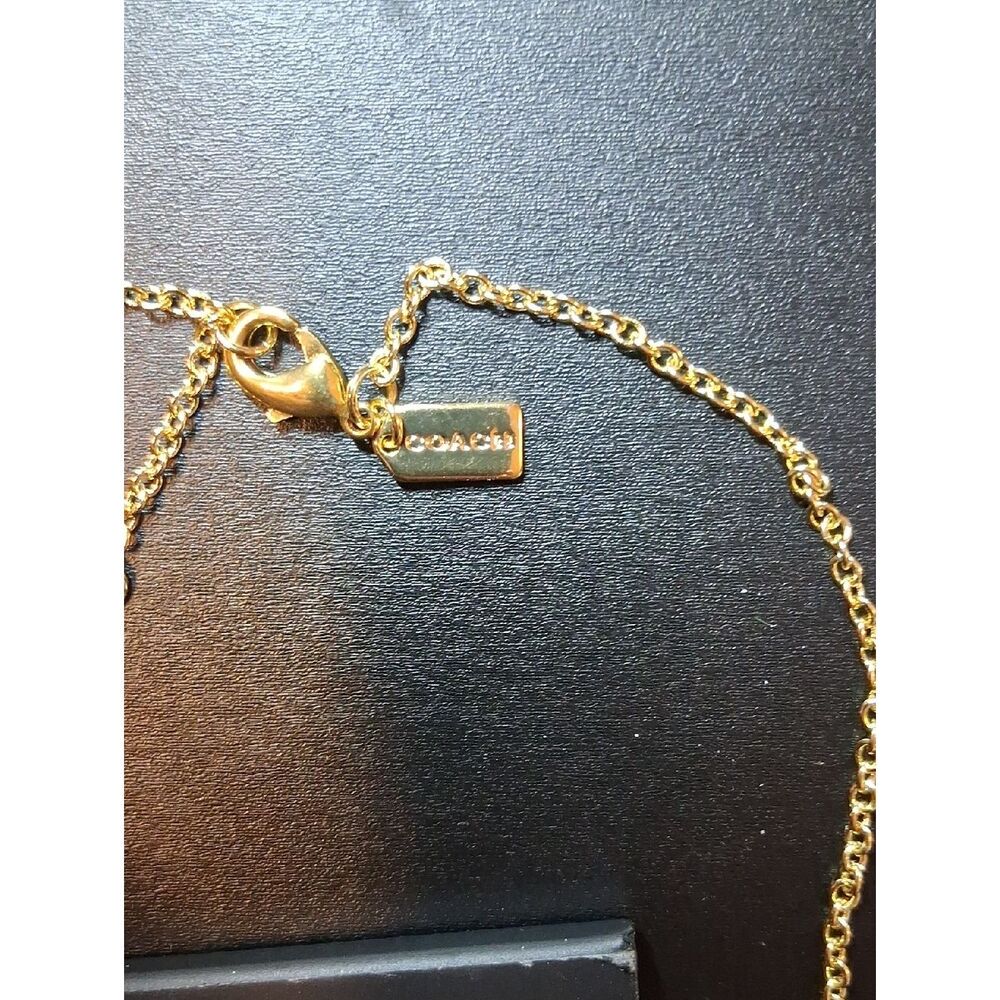 Coach Signature Charm Necklace New With Tags - Picture 5 of 5